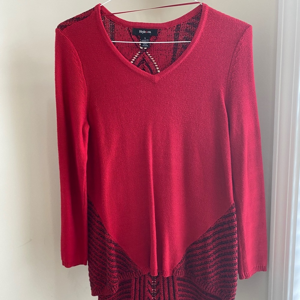Red sweater